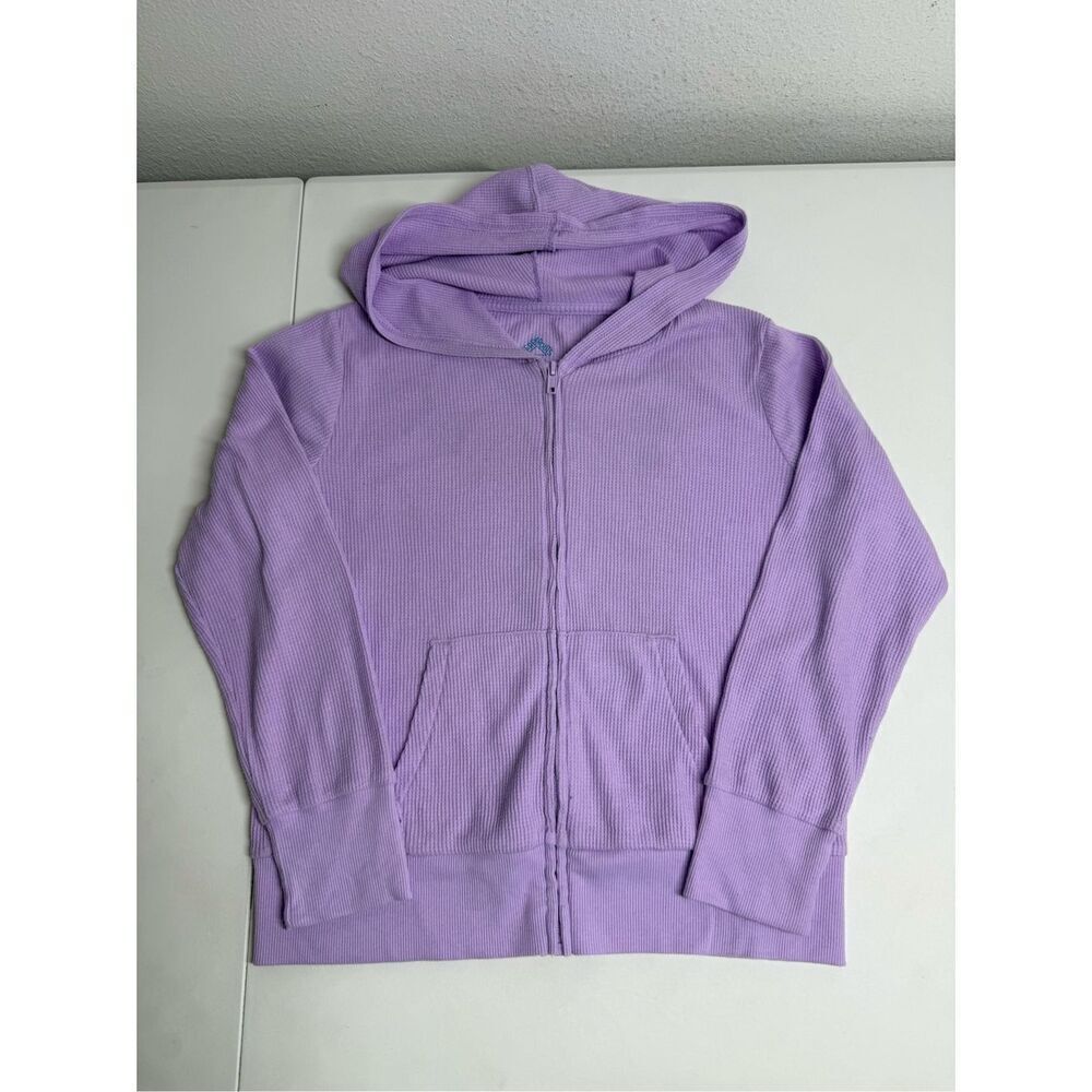 Thereabouts Girls Ribbed Hooded Lightweight Lavender Jacket Size M(10-12)
